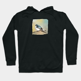 Tree Swallow on Branch 02 Hoodie